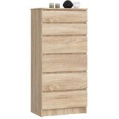 Komoda do sypialni, pokoju, 6 szuflad, STILO, 60x40x130 | TYLETEGOTU