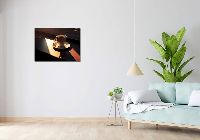 Obraz 70x50cm Kawa o Poranku zdjęcie 2