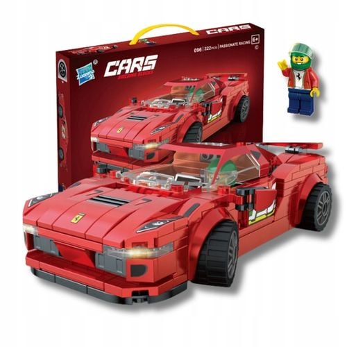 Zestaw klocków samochód czerwony na Arena.pl