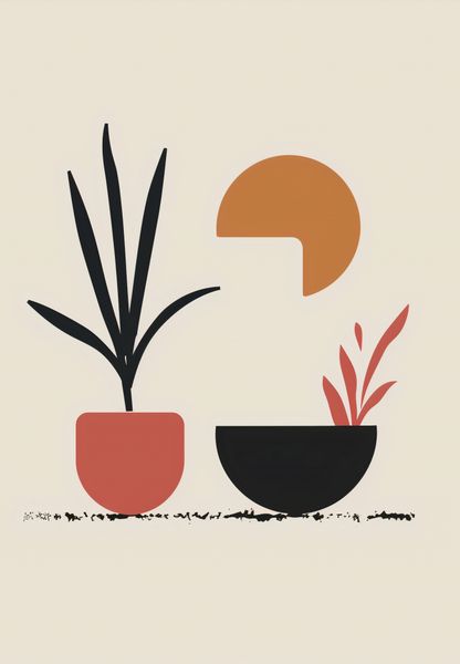Plakat 68x98cm Domowy Ogród zdjęcie 1