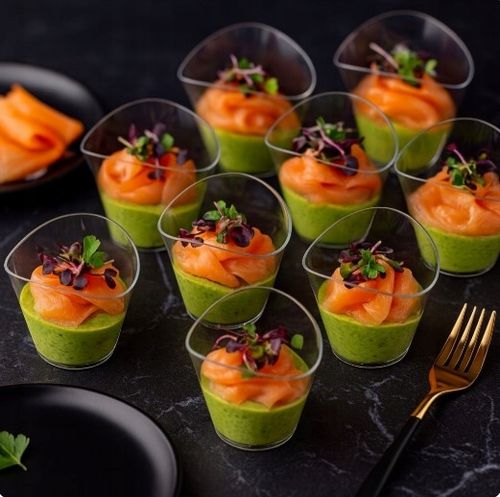 Pojemnik fingerfood pojemniki na desery przekąski fala 120 ml 24 szt. na Arena.pl