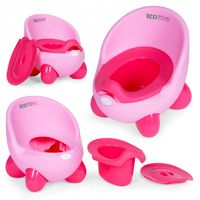 NOCNIK TOALETA SEDES DLA DZIECI WYJMOWANY WKŁAD PRZYKRYWKA RÓŻOWY ECOTOYS