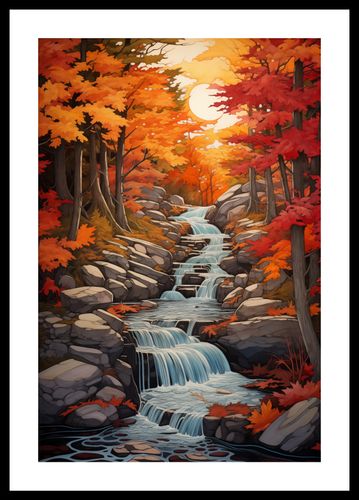 Plakat 30x45cm Jesienne Wodospady na Arena.pl