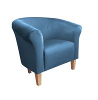 Fotel Milo nogi buk niebieski MG33