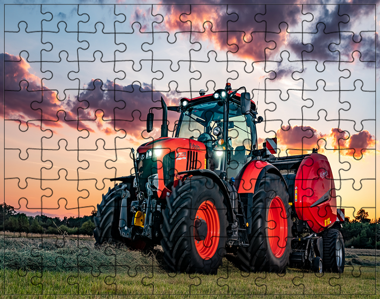 Puzzle Traktor Ciągnik zdjęcie 1
