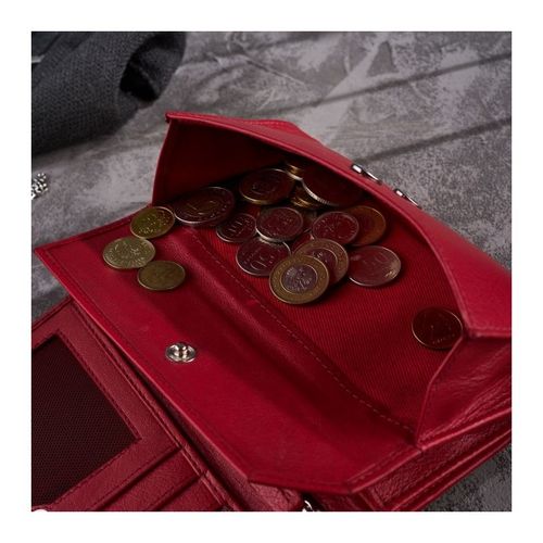 portfel damski skórzany z kwiatowym wzorem t-45-rd etui na klucze na Arena.pl