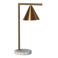 Stołowa lampa Libro ABR-LSV-E27 Abruzzo regulacja marmur złoty