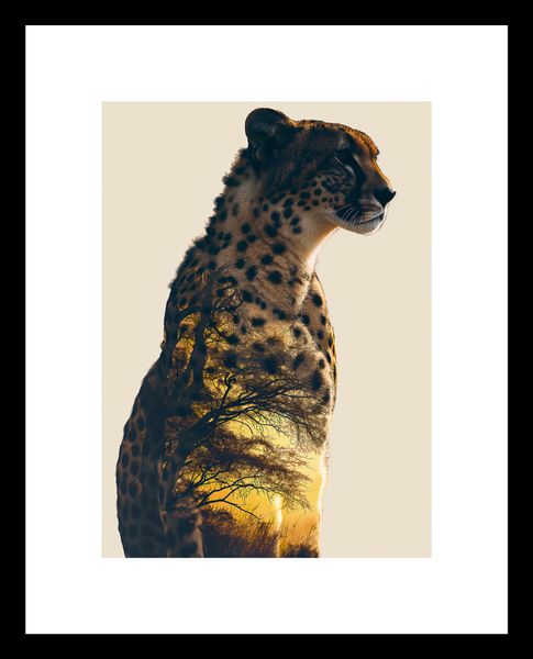 Plakat 13x18cm Gepard Duch Sawanny zdjęcie 3