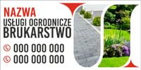 BANER 130x80 cm BRUKARTSTWO PIELĘGNACJA OGRODÓW