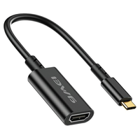 awei adapter cl-217t usb-c/hdmiczarny/black 4k/30hz