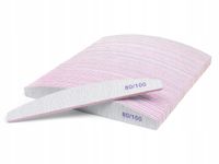 50 x Pilnik do Paznokci Łódka Zebra 80/100