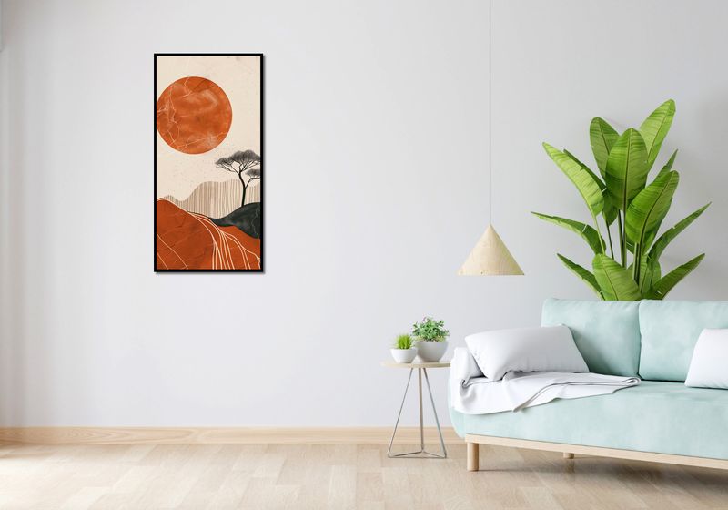 Plakat 50x100cm Afrykański Zachód Słońca zdjęcie 4