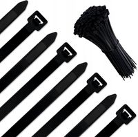 Opaska zaciskowa opaski trytytki 30 cm NYLON CABLE TIE 100 sztuk MOCNE