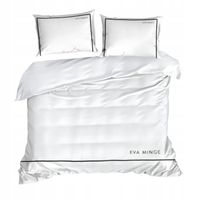Pościel Eva Minge 160x200 Biała 100% BAWEŁNA MAKOSATYNA PREMIUM