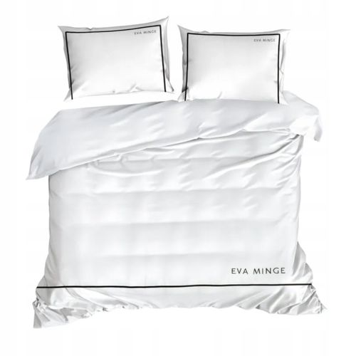 Pościel Eva Minge 160x200 Biała 100% BAWEŁNA MAKOSATYNA PREMIUM na Arena.pl