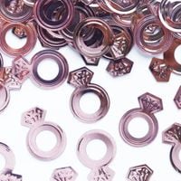 Konfetti foliowe 15 g - rose gold pierścionki