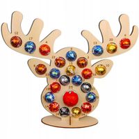 KALENDARZ ADWENTOWY na czekoladki renifer PREZENT BOŻE NARODZENIE MIKOŁAJA