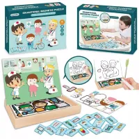 DLA DZIECI TABLICA MAGNETYCZNA DLA MŁODYCH LEKARZY