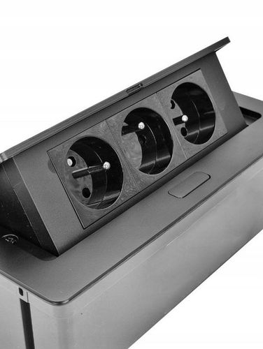 GNIAZDO POTRÓJNE CHOWANE W BLAT NABLATOWE GNIAZDKO na Arena.pl