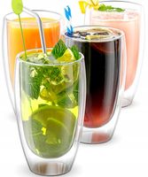 6x SZKLANKI TERMICZNE DO KAWY LATTE DRINKÓW 450ml