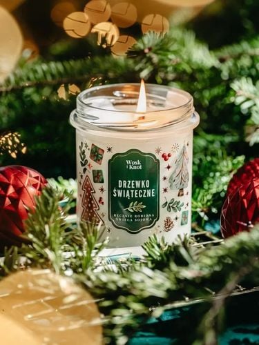 Wosk i Knot Śweica Sojowa Drzewko Świąteczne 300ml na Arena.pl
