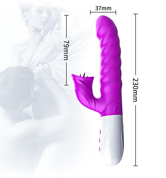 Wibrator-Silicon, Vibrator 7 Function and Heating Mode, PURPLE zdjęcie 11