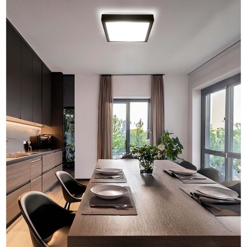 Lampa sufitowa LED PLAFON wisząca ścienna czarna 2x E27 Nowoczesna LX-909 na Arena.pl