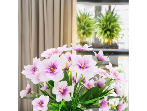 Kwiaty rośliny sztuczne w doniczce jak żywe 30cm kwiat ozdoba dekoracja na Arena.pl