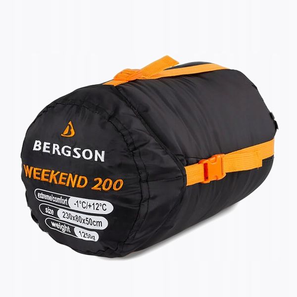 Śpiwór BERGSON Weekend 200 black 230 cm zdjęcie 4