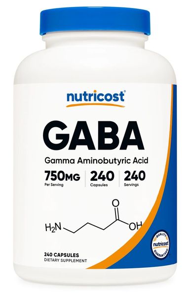 NUTRICOST GABA 750 mg (240 kaps.) zdjęcie 1