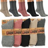SKARPETKI damskie WEŁNIANE NATURALNE skarpety długie CIEPŁE 39-42