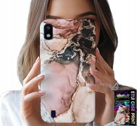 ETUI DO SAMSUNG A10 - ELEGANCKI MARMUREK MODNE WZORY + SZKŁO