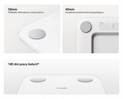 Inteligentna Waga Łazienkowa Xiaomi Body Composition Scale S400 analityczna na Arena.pl