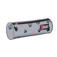 BAMBINO piórnik saszetka tuba łapki szary