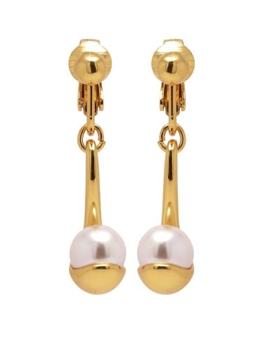 Klipsy z perłą (E11458AU) zdjęcie 1