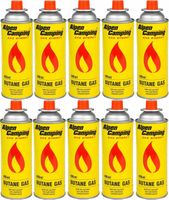 10x Kartusz Gazowy 400ml Gaz Nabój Do Palnika Gazowego ALPEN CAMPING