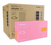 Rękawice Nitrylowe 100 szt. 6-XS Nitrylex Pink - 10 szt.