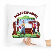 Prezent Poduszka Dla Drwala Najlepszy Drwal Z Nadrukiem Ze Zdjęciem