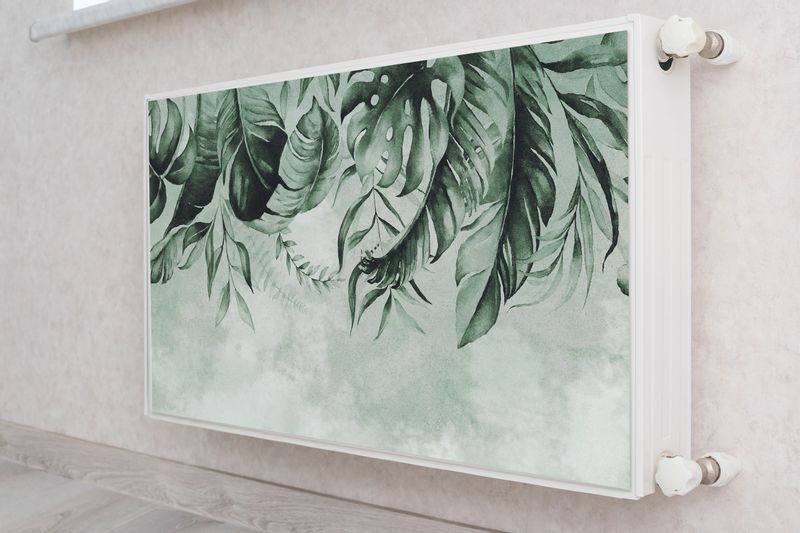 Mata MAGNETYCZNA Kaloryfera Tropikalne Liście Rośliny 100cm x 60cm zdjęcie 4