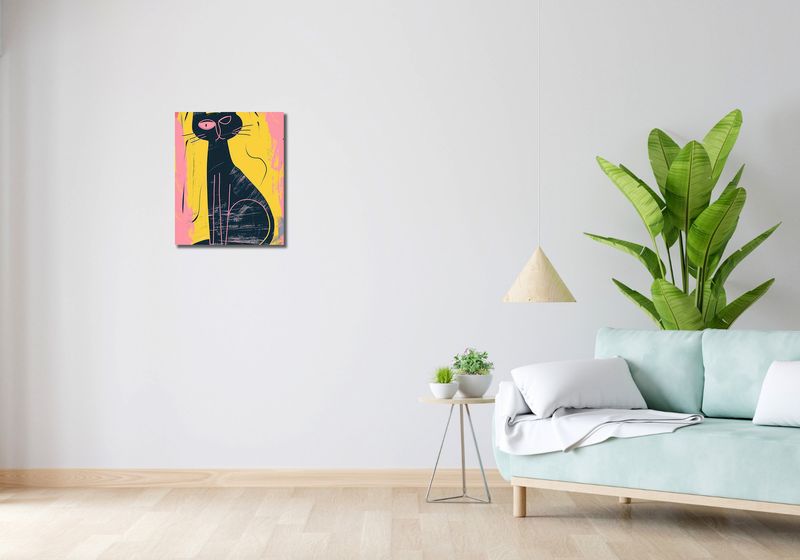 Obraz 40x50cm Kontrastowa Kotka zdjęcie 2