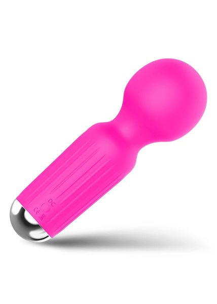 Stymulator-Rechargeable Mini Masager USB 20 Functions - Pink zdjęcie 3