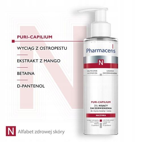 Pharmaceris N Puri-Capilium, żel na zaczerwienienia twarzy i oczu, 190 ml na Arena.pl