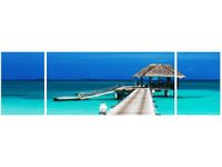 90CM 80 OBRAZ 3 ELEM DOMEK TROPIKACH ŚCIENNY