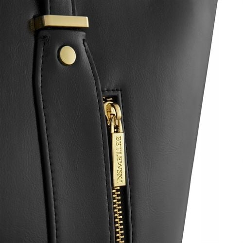 BETLEWSKI duża torebka Damska do ręki i ramię czarna pojemna suwak a4 na Arena.pl