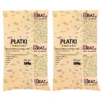 Płatki OWSIANE 1kg (2x500g) wysoka JAKOŚĆ 100% NATURALNE