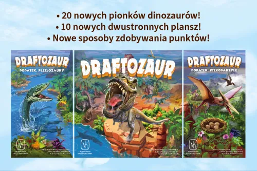 2 dodatki do gry strategicznej Draftozaur - Pterodaktyle i Plezjozaury na Arena.pl