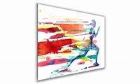 OBRAZ NA SZKLE PROSTOKĄTNY 90x60cm 008 Biegacz