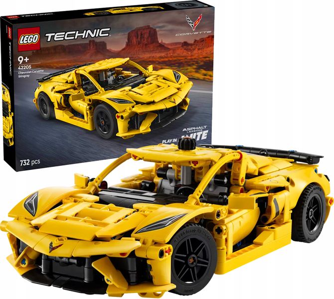 42205 - lego technic - chevrolet corvette stingray zdjęcie 15