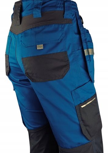 Spodnie ROBOCZE męskie BHP MOCNE ochronne ELASTYCZNE MONTERSKIE ODBLASKOWE na Arena.pl