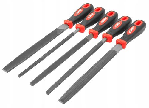 ZESTAW PILNIKÓW PILNIK ŚLUSARSKI ZDZIERAK TARNIK METALU PŁASKI OKRĄGŁY 20cm na Arena.pl